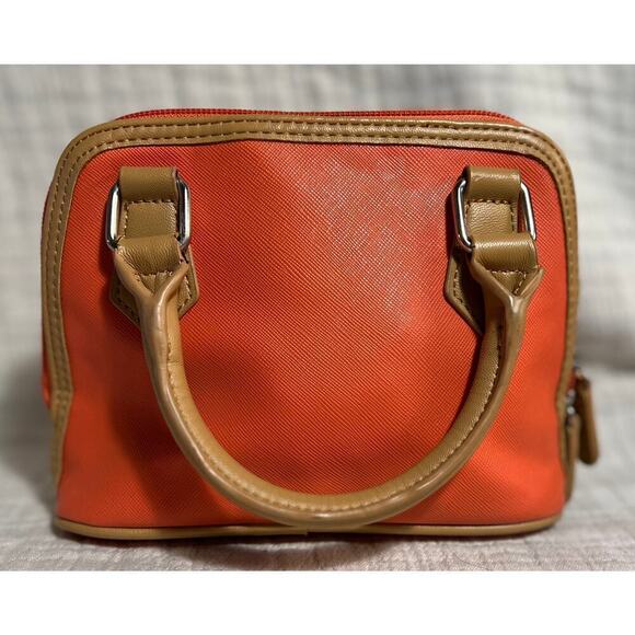 Giani Bernini Coral & Tan Mini Purse - Picture 4 of 10